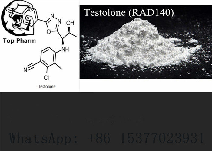 Ακατέργαστη σκόνη RAD140 Testolone SARMs για την άσπρη λεπτή σκόνη απώλειας 118237-47-0 βάρους