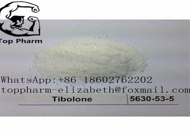 Στεροειδής σκόνη CAS 5630-53-5 Tibolone άσπρο ή από άσπρο κρυστάλλινο Livial 99%purity σκονών